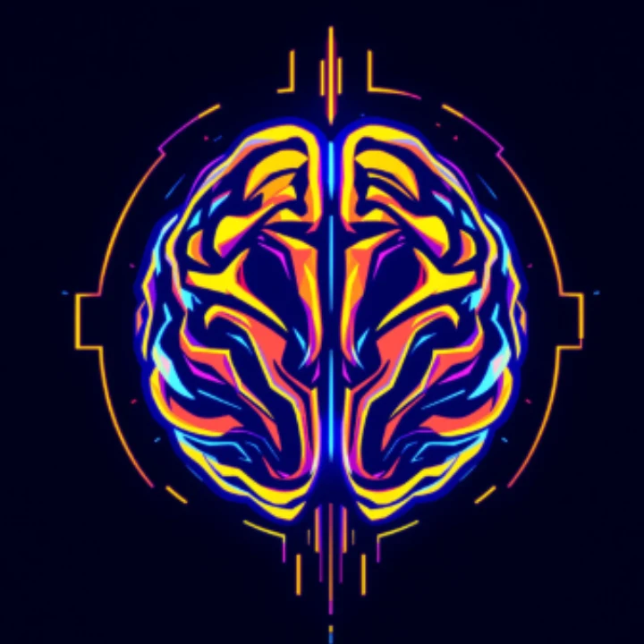 El cerebro de colores del logotipo de Neurologros