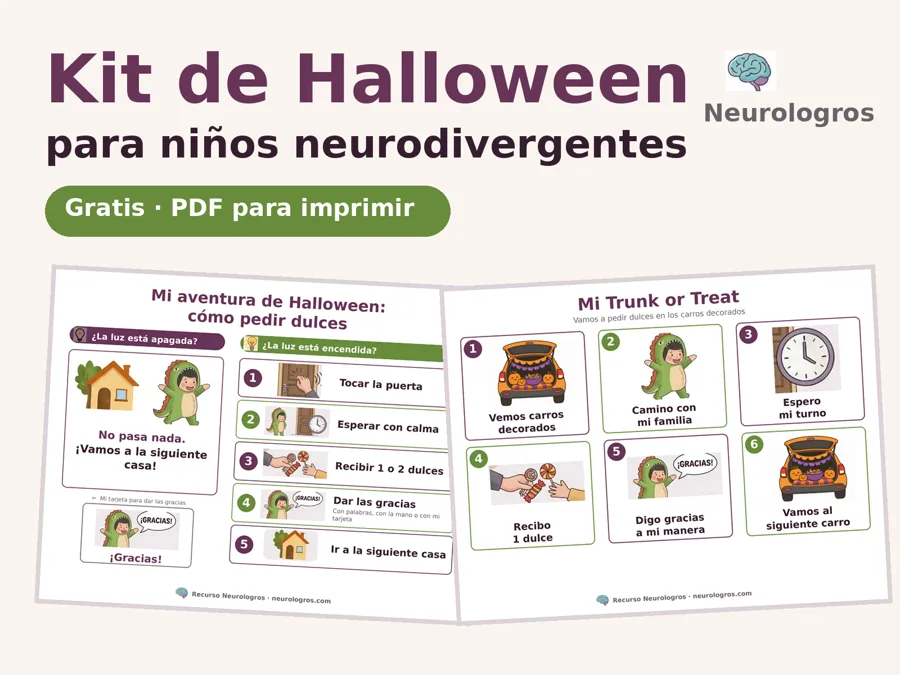 Portada del kit de Halloween de Neurologros
